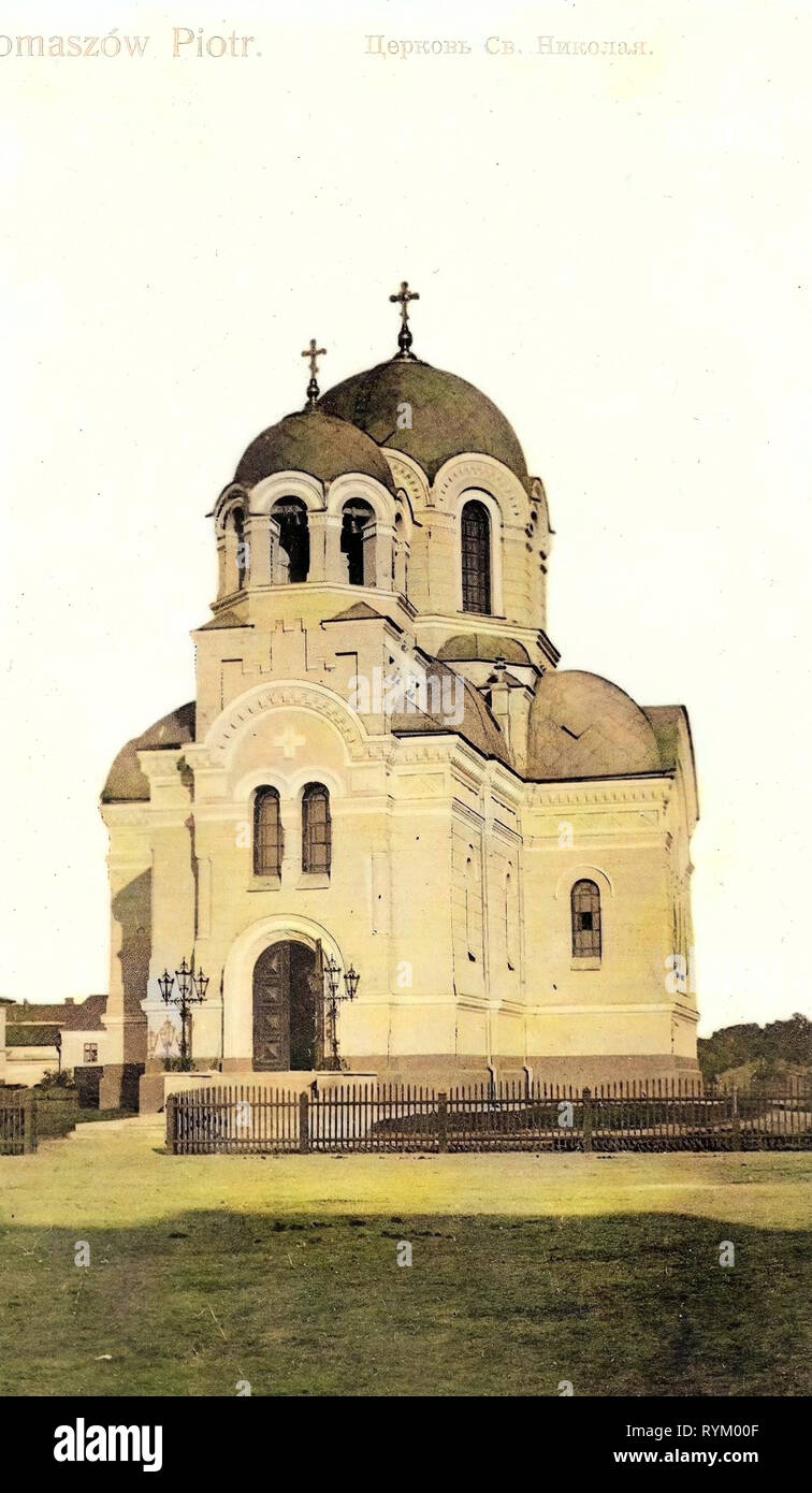 Saint Nicholas Chiesa Ortodossa di Tomaszów Mazowiecki, 1905, Łódź voivodato, Tomaszow, Tomaszow Piotr Foto Stock