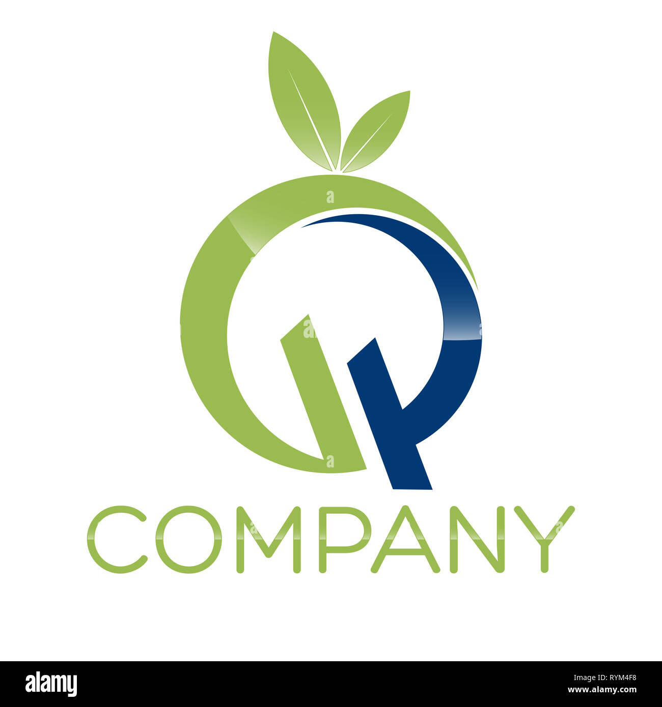 GP logo lettera Foto Stock