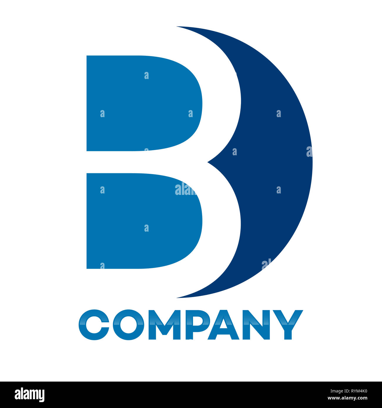 BD logo lettera Foto Stock