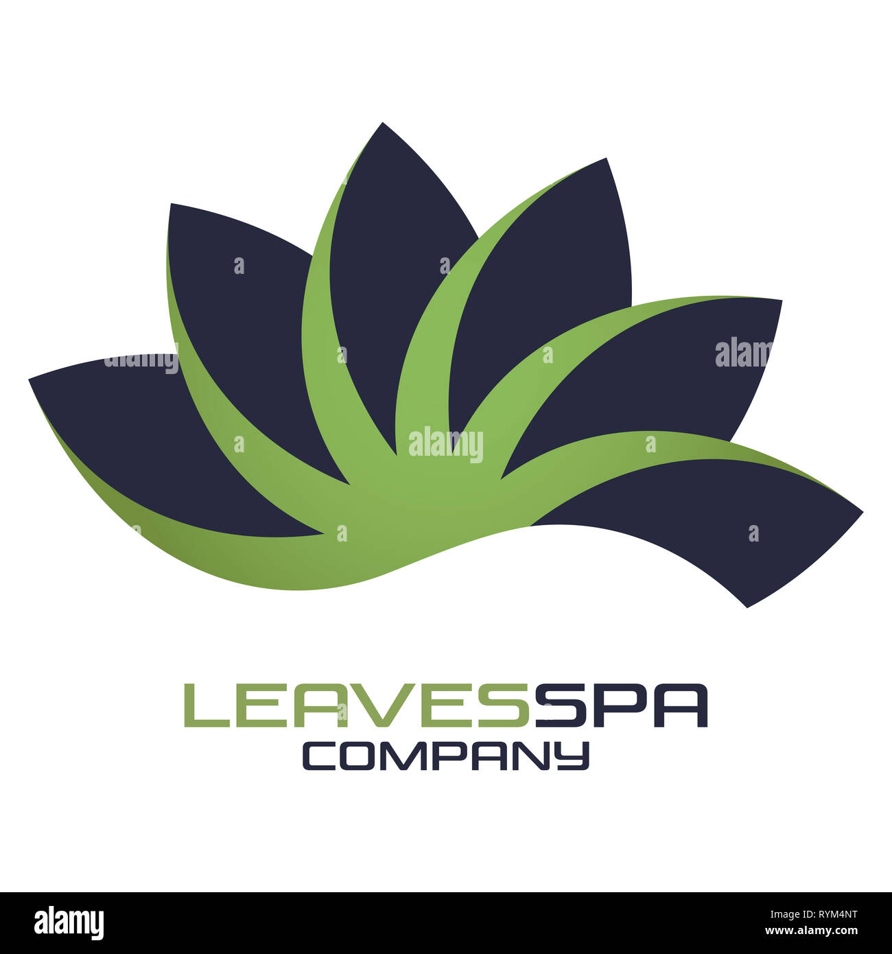 SPA lotus logo Foto Stock