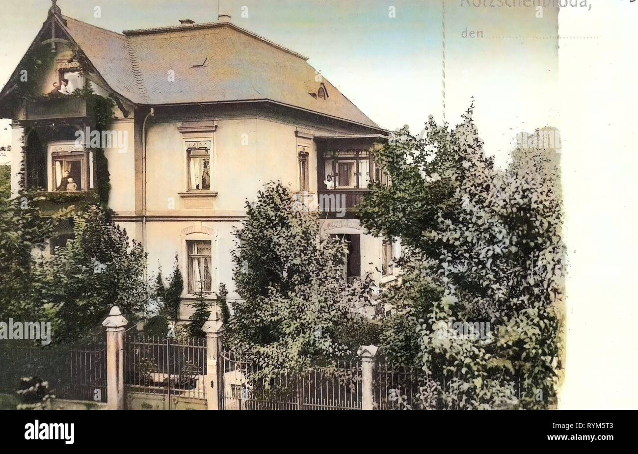 Kötzschenbroda 1903, Landkreis Meißen, Villa, Germania Foto Stock