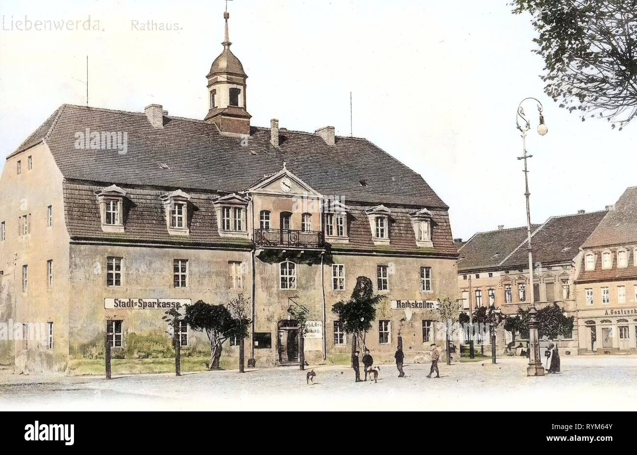 Il Rathaus Bad Liebenwerda 1903, Brandeburgo, Liebenwerda, Rathaus Foto Stock