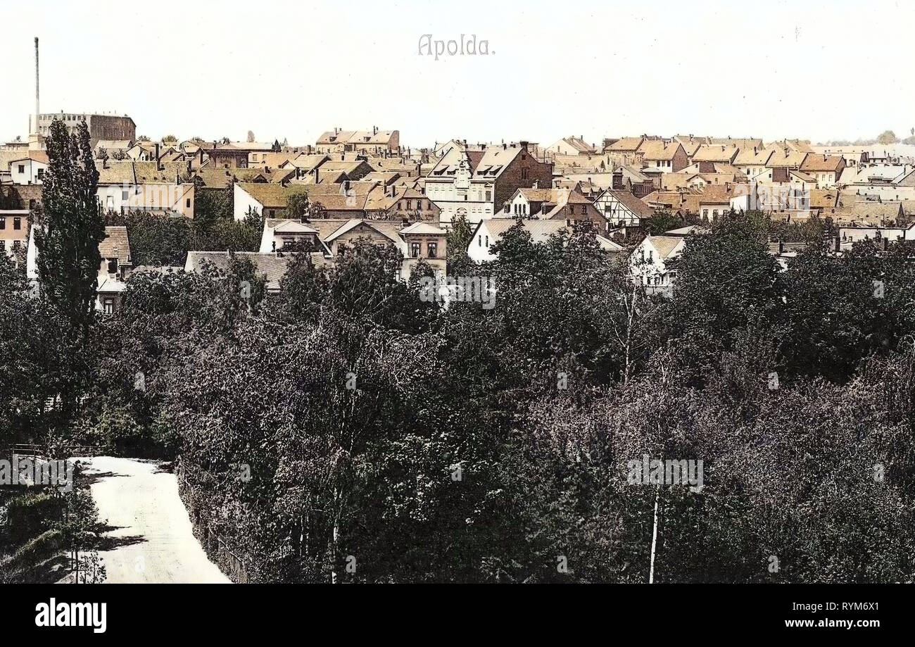 Edifici di Apolda, 1903, Turingia, Apolda Foto Stock