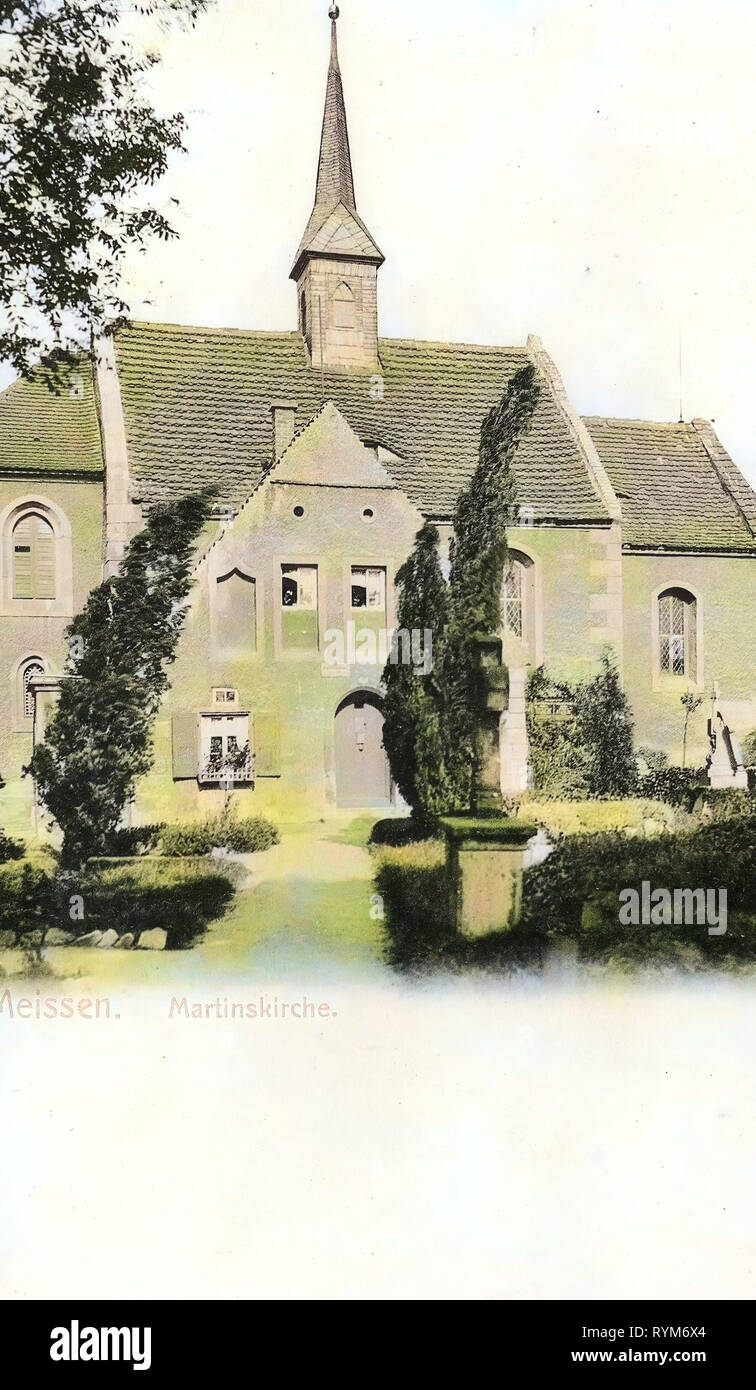 Martinskapelle (Meißen) 1903, Meißen, Chiesa Martinskirche, Germania Foto Stock