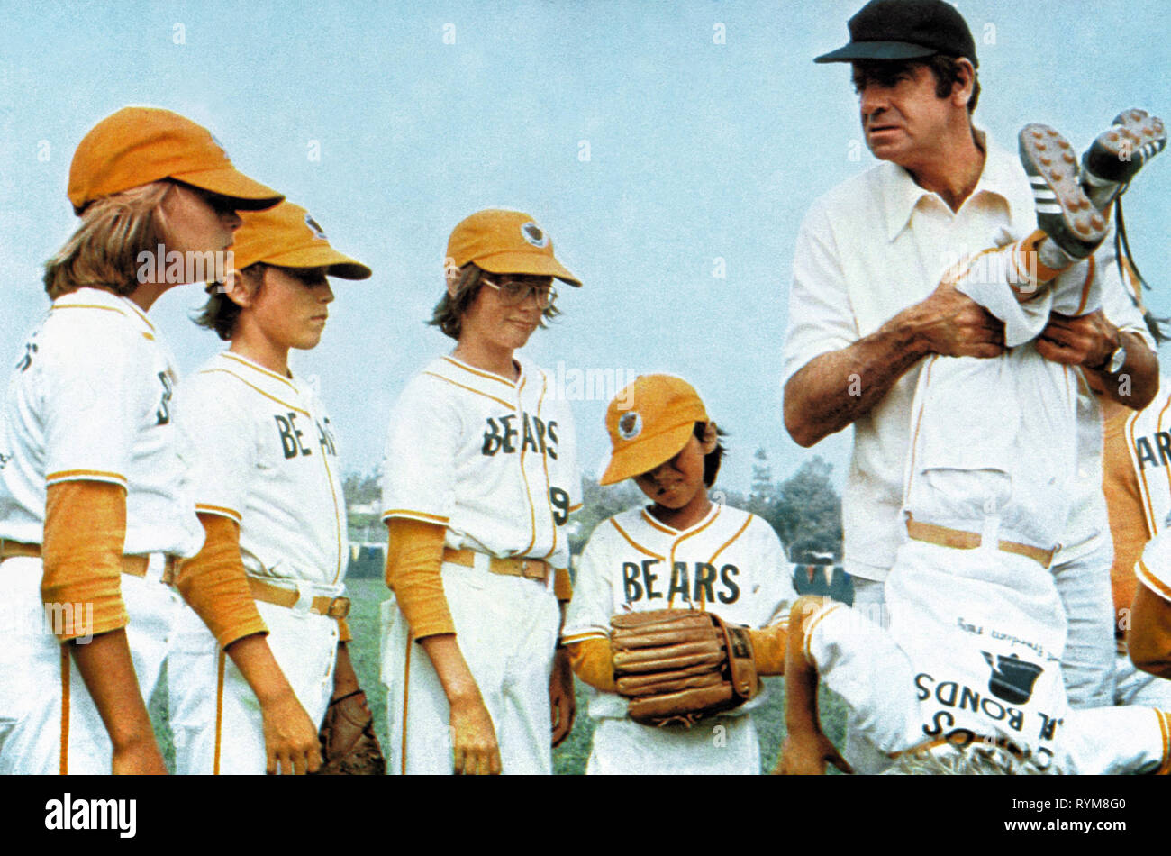 O'Neal,MATTHAU, la Bad News Bears, 1976 Foto Stock