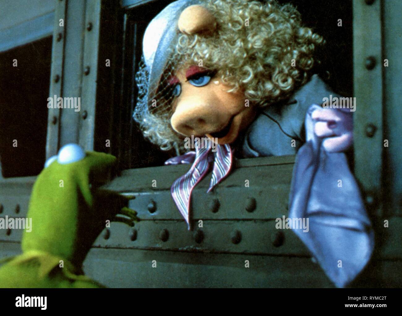 Rana,PIGGY, i Muppets prendere MANHATTAN, 1984 Foto Stock