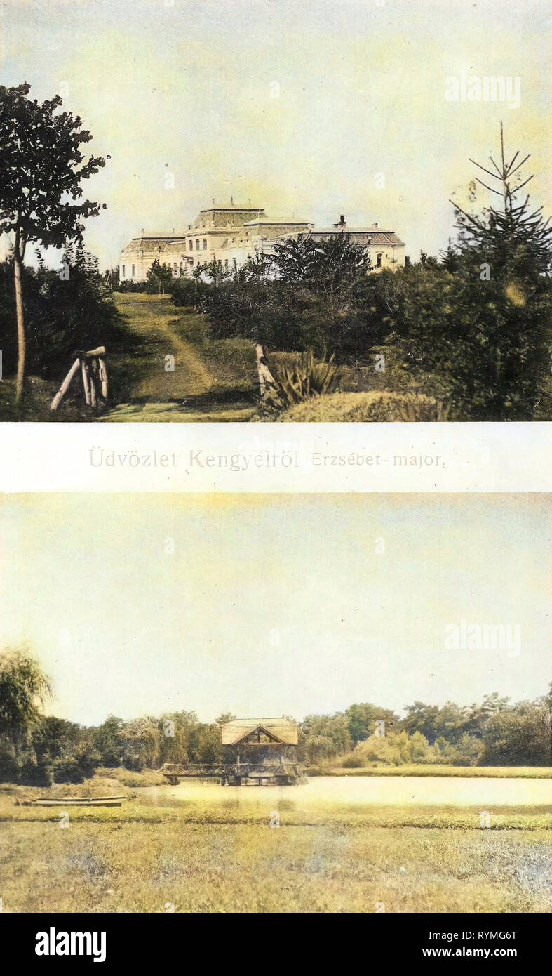 Cartoline Multiview, 1907 cartoline, 1907, Üdvözlet Kengyelröl Erzsebet principali Foto Stock