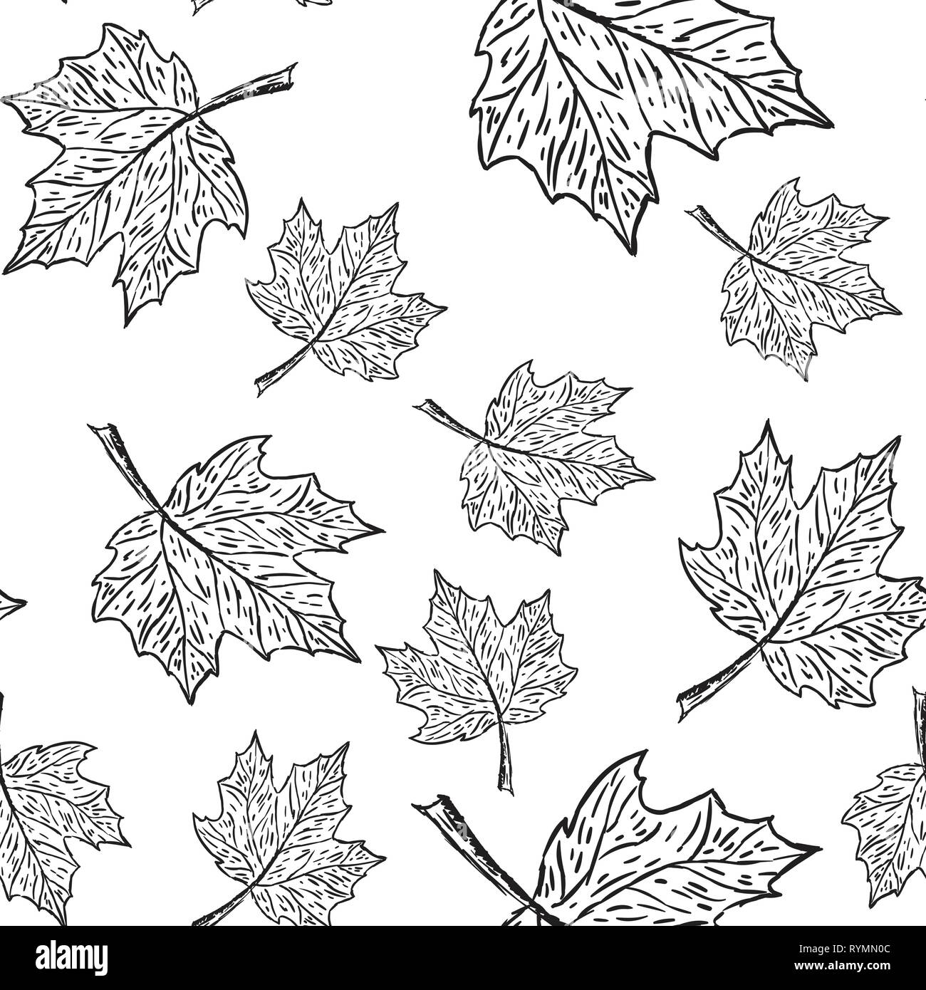 Seamless fiori con foglie di pattern senza giunture Illustrazione Vettoriale