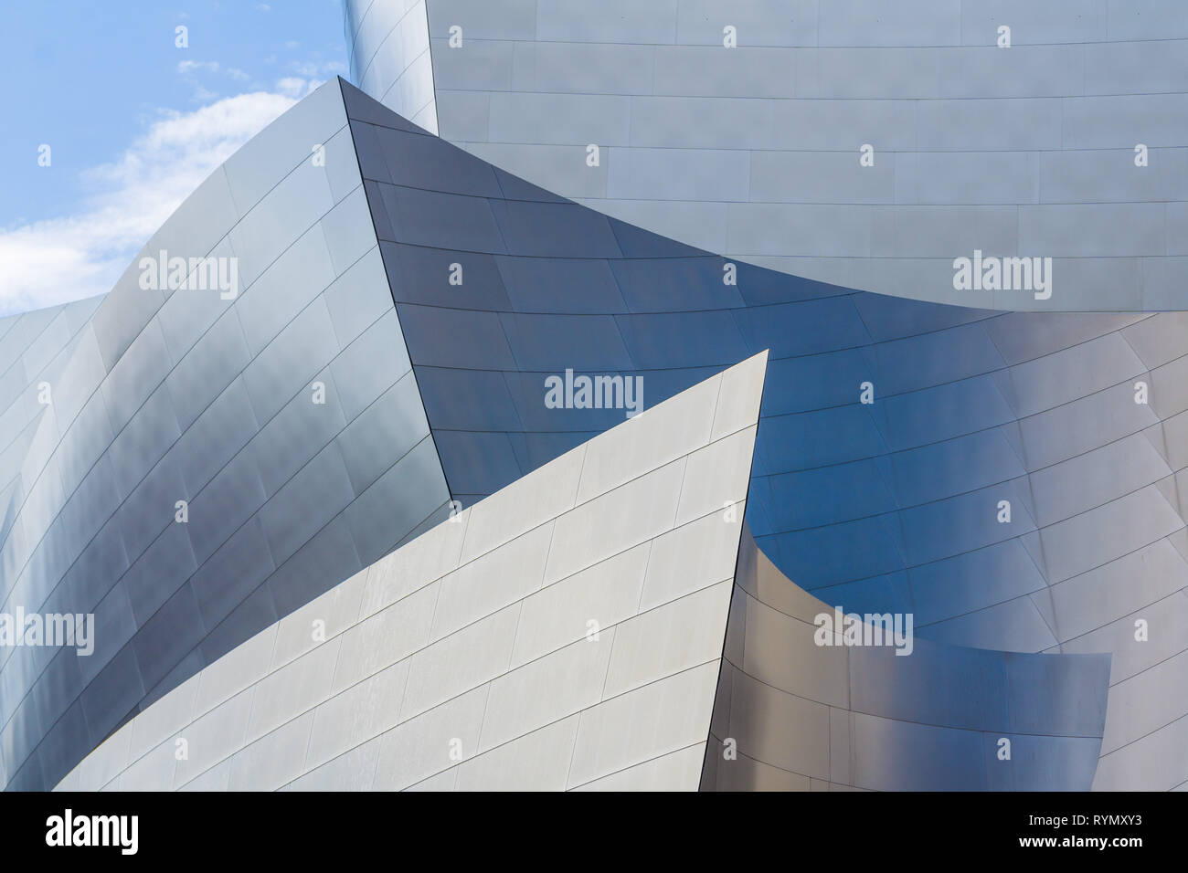 Abstract della Walt Disney Concert Hall di Los Angeles Foto Stock
