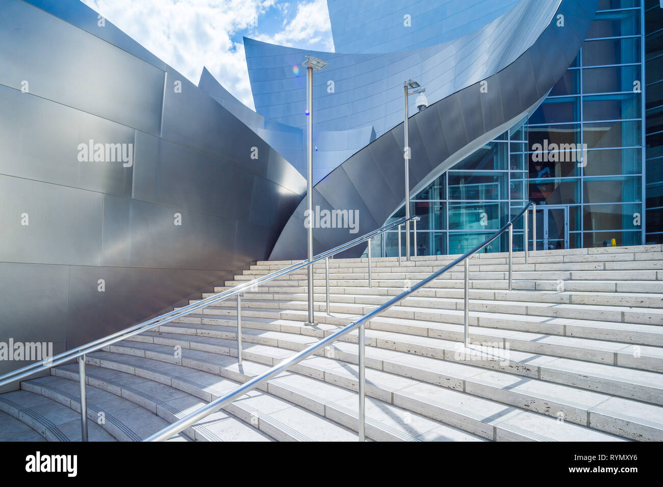 Abstract della Walt Disney Concert Hall di Los Angeles Foto Stock