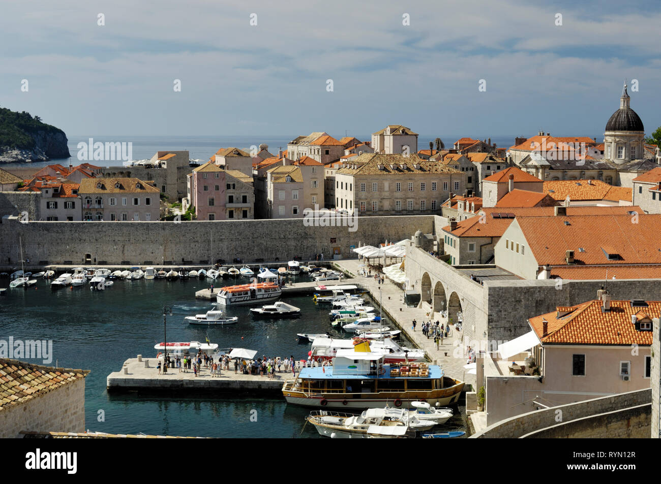 Porto di Dubrovnik Foto Stock