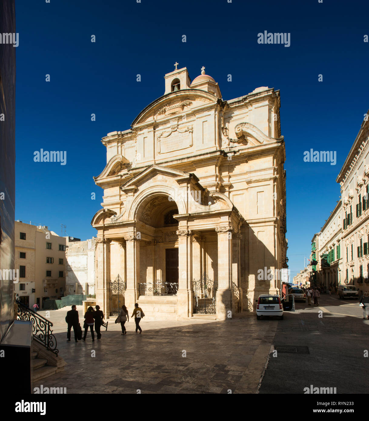 La chiesa di Santa Caterina a La Valletta, Malta Foto Stock
