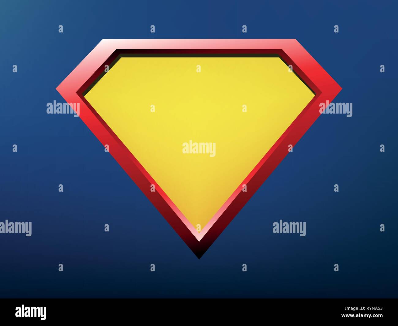 Il logo del supereroe modello, scudo del supereroe eps vettore10 Illustrazione Vettoriale