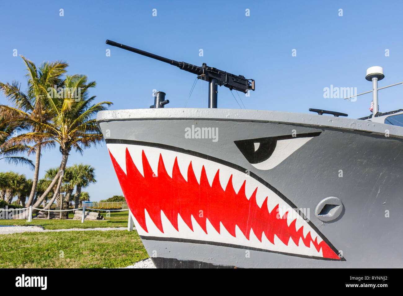 Florida Saint St. Lucie County, Fort ft. Pierce,A1A,North Hutchinson Barrier Island,National Navy UDT SEAL Museum,SEAL,Unconventional Warfare,militare, Foto Stock
