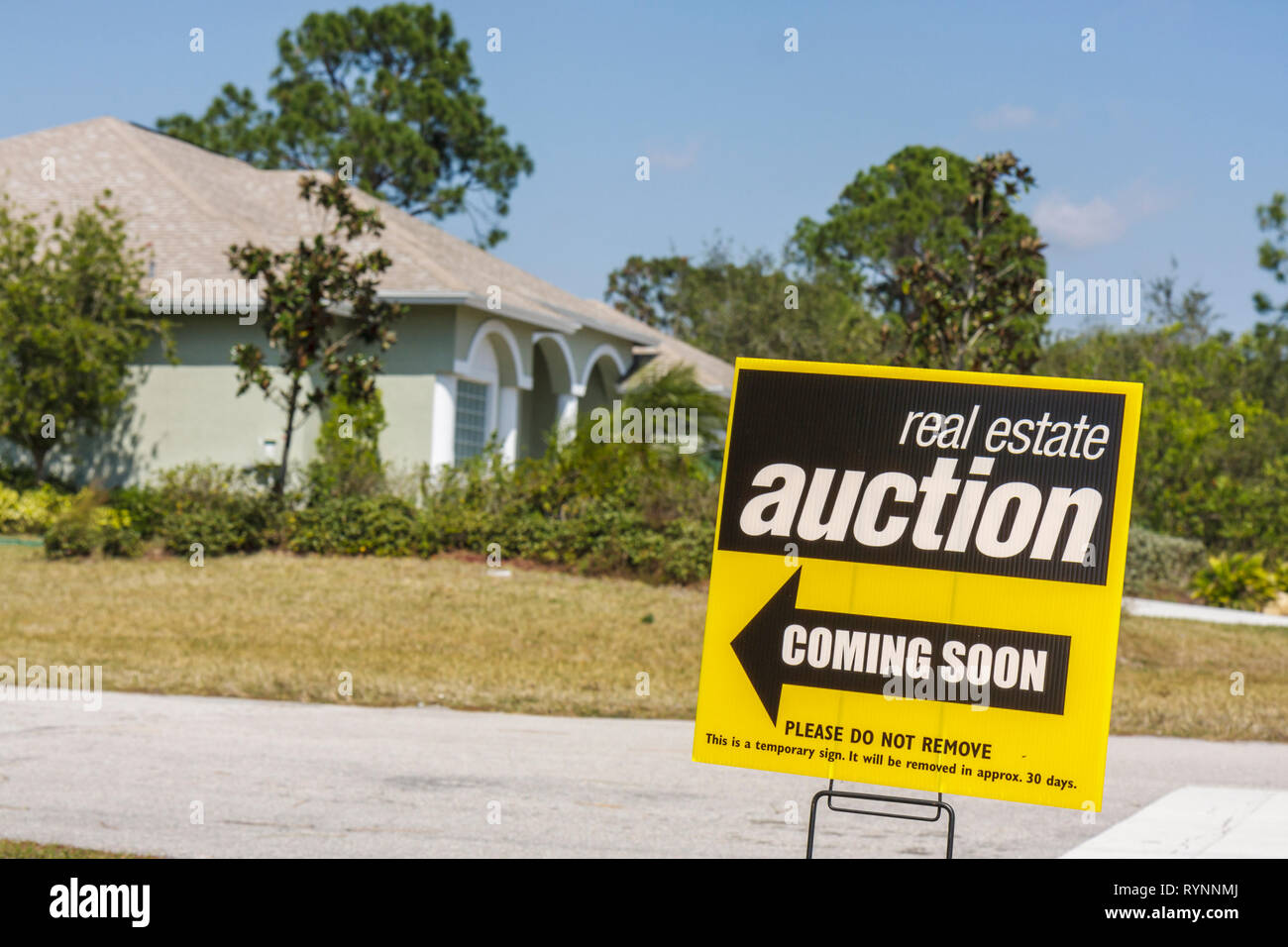 Port St. Lucie Florida, casa case casa case residenza, singola casa di famiglia, sotto costruzione cantiere costruttore, Foto Stock