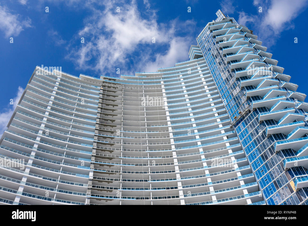 Miami Florida, Paramount Bay, Arquitectonica, edificio, grattacieli grattacieli di alto livello che costruisce edifici sotto costruzione di nuovi cantieri, c Foto Stock