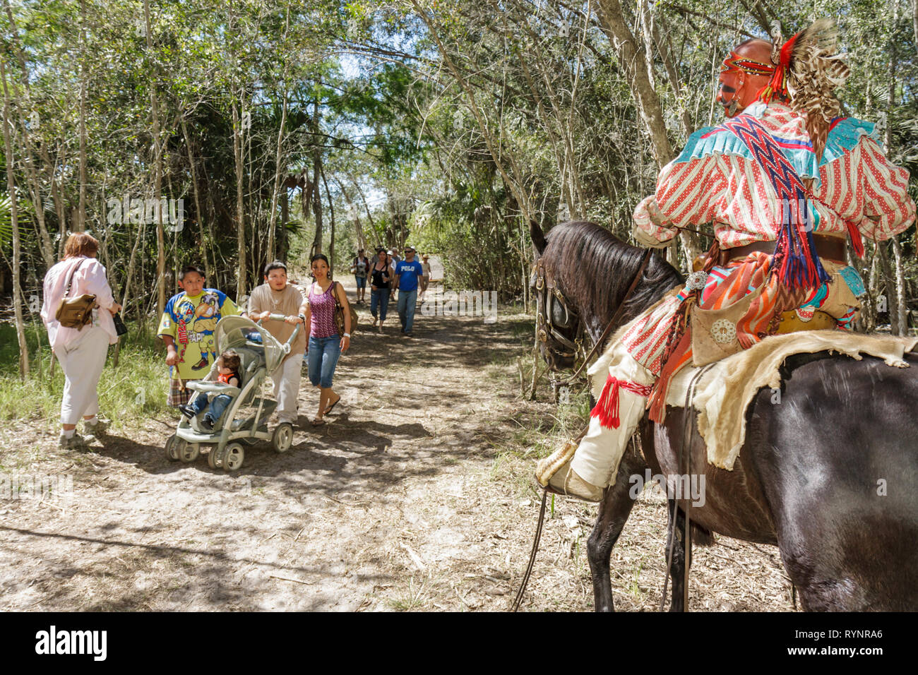 Florida Hendry County, Big Cypress, Seminole Indian Reservation, Billie Swamp Safari, Big Cypress Shootout, annuale, evento, Indiani d'America, Indiani d'India Foto Stock