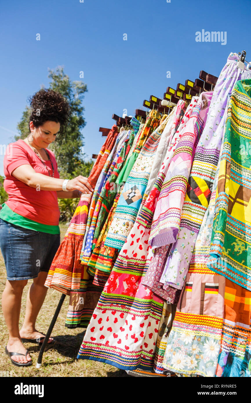 Florida,Hendry County,Big Cypress,Seminole Indian Reservation,Billie Swamp Safari,Big Cypress Shootout,Indiani Indiani d'America indigeni popoli,vendo Foto Stock