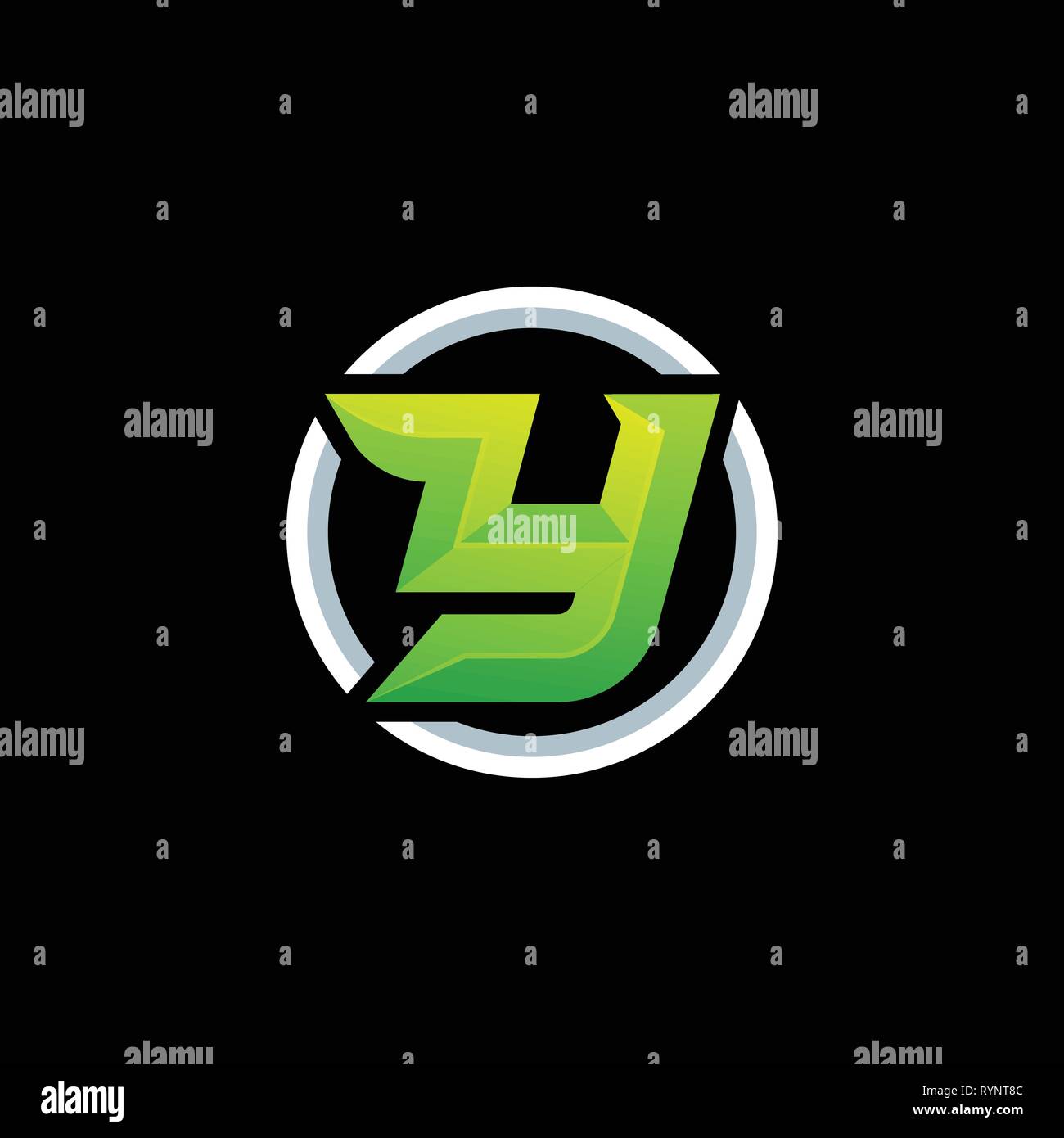 Abstract lettera Y design colorato illustrazione template vettoriale. Adatto per industria creativa, Multimedia, intrattenimento, educative, Shop, e qualsiasi Illustrazione Vettoriale