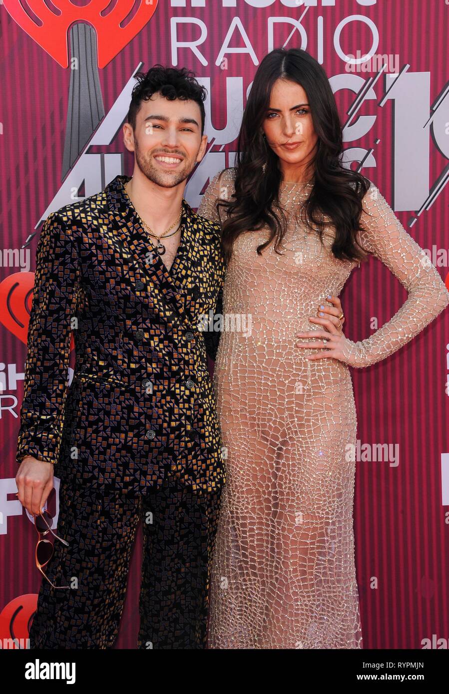 Max Schneider presso gli arrivi per 2019 iHeartRadio Music Awards, Microsoft Theatre, Los Angeles, CA Marzo 14, 2019. Foto di: Elizabeth Goodenough/Everett Collection Foto Stock