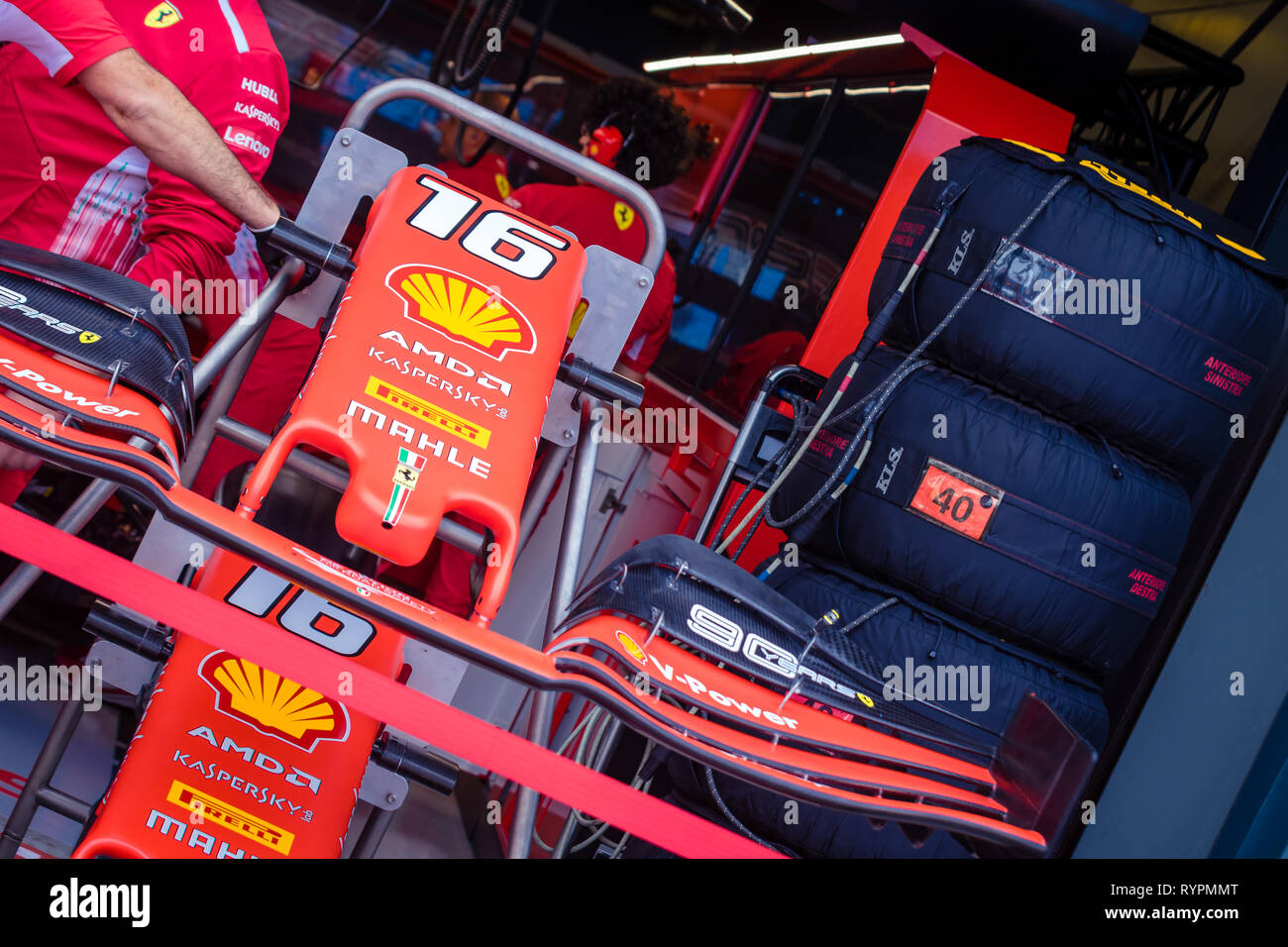 Melbourne, Australia. Xv Mar, 2019. Pit Lane durante il periodo della Formula 1 Rolex Australian Grand Prix 2019 all'Albert Park Lake, Australia il 15 marzo 2019. Credito: Dave Hewison sport/Alamy Live News Foto Stock