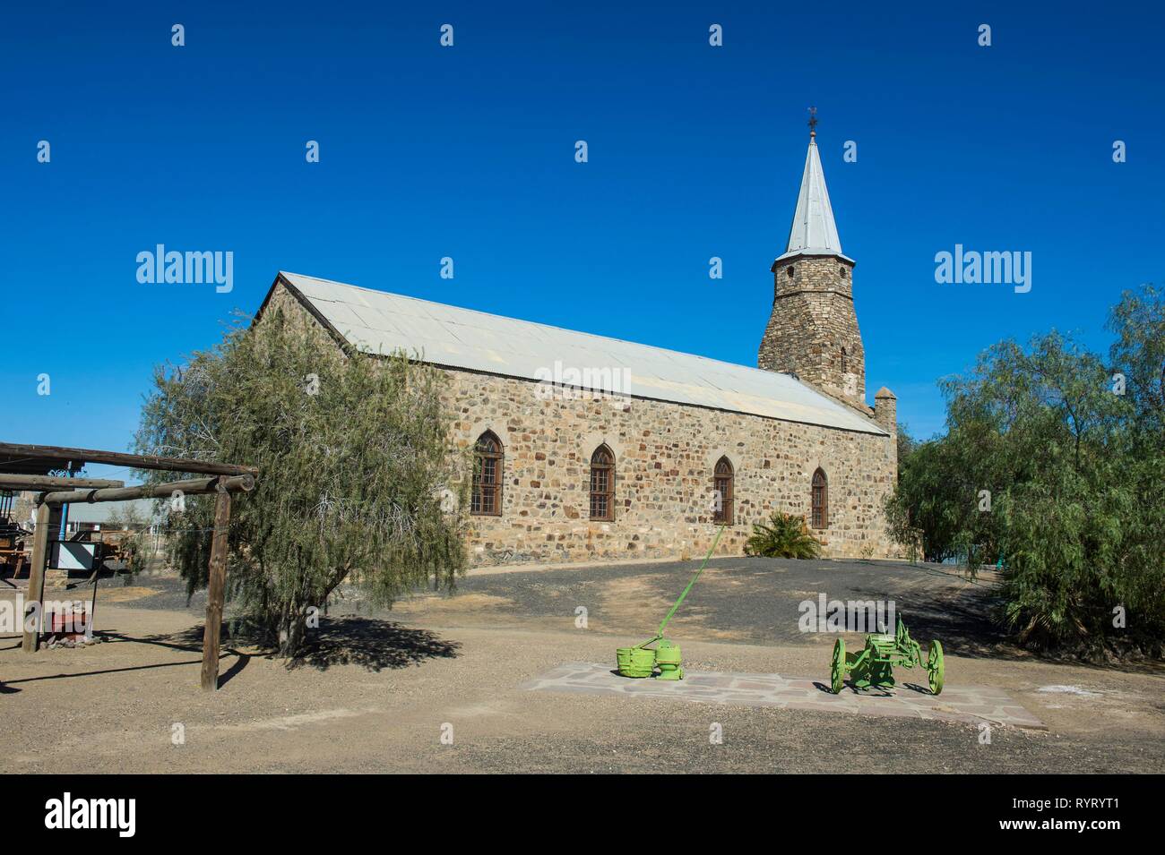 Vecchia chiesa tedesca dal periodo coloniale, Ketmanshoop, Namibia Foto Stock