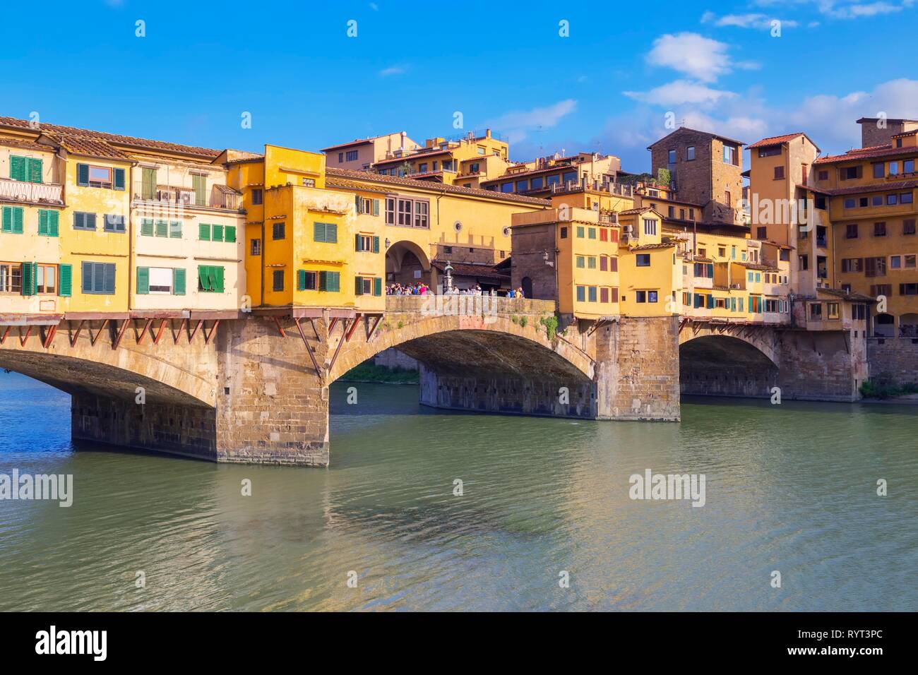 Ponte Vecchio, Firenze, Toscana, Italia Foto Stock