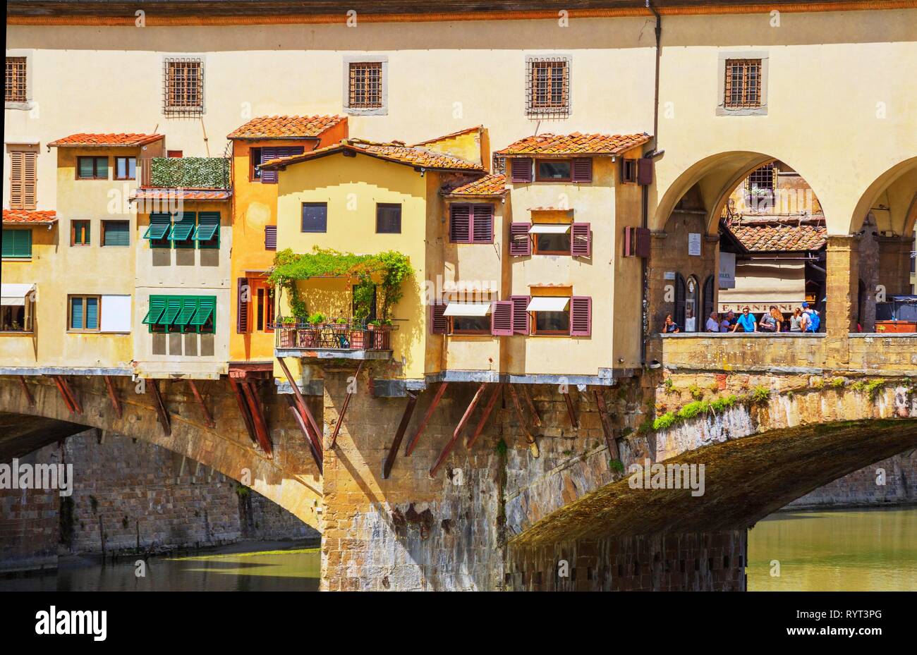 Ponte Vecchio, Firenze, Toscana, Italia Foto Stock