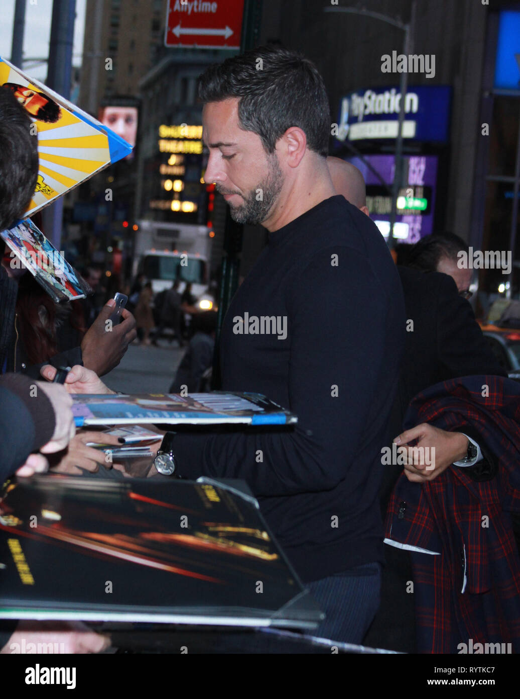 New York, NY, STATI UNITI D'AMERICA. Xv Mar, 2019. Zachary Levi a Good Morning America a promuovere il nuovo film DC Shazam su Marzo 15, 2019 a New York City. Credito: Rw/media/punzone Alamy Live News Foto Stock