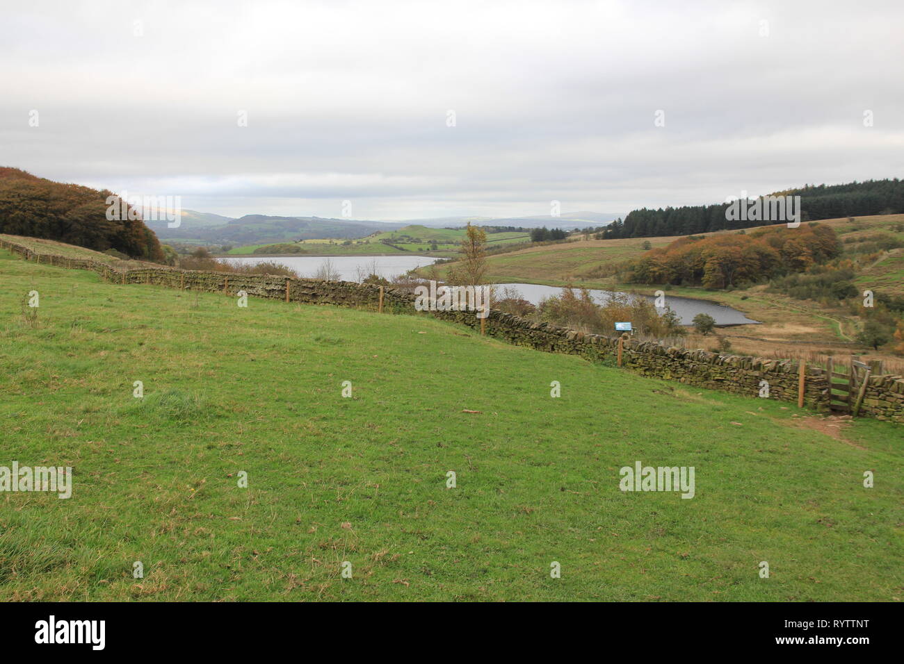 Dean Clough serbatoio. Foto Stock