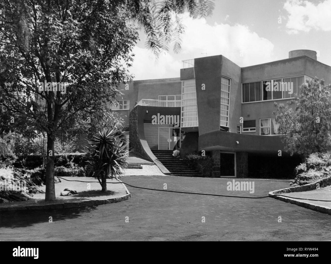 Geografia / viaggi, Messico, Città del Messico, edificio in stile moderno, vista esterna, 1961, Additional-Rights-Clearance-Info-Not-Available Foto Stock