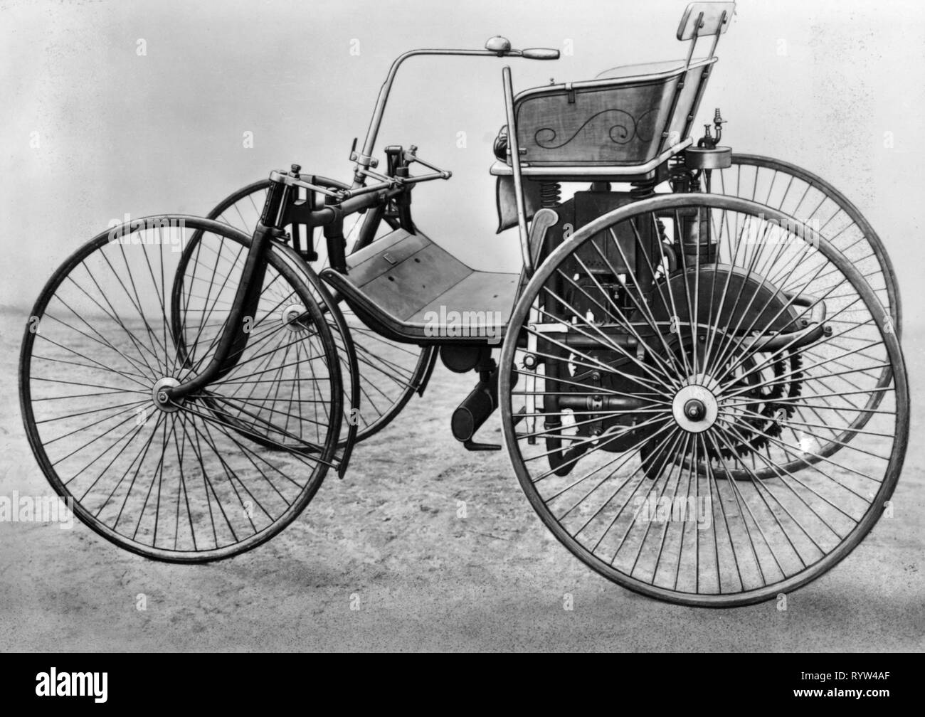 Trasporti / trasporto auto, varianti del veicolo, Daimler Motor-Quadricycle, 1889, Additional-Rights-Clearance-Info-Not-Available Foto Stock