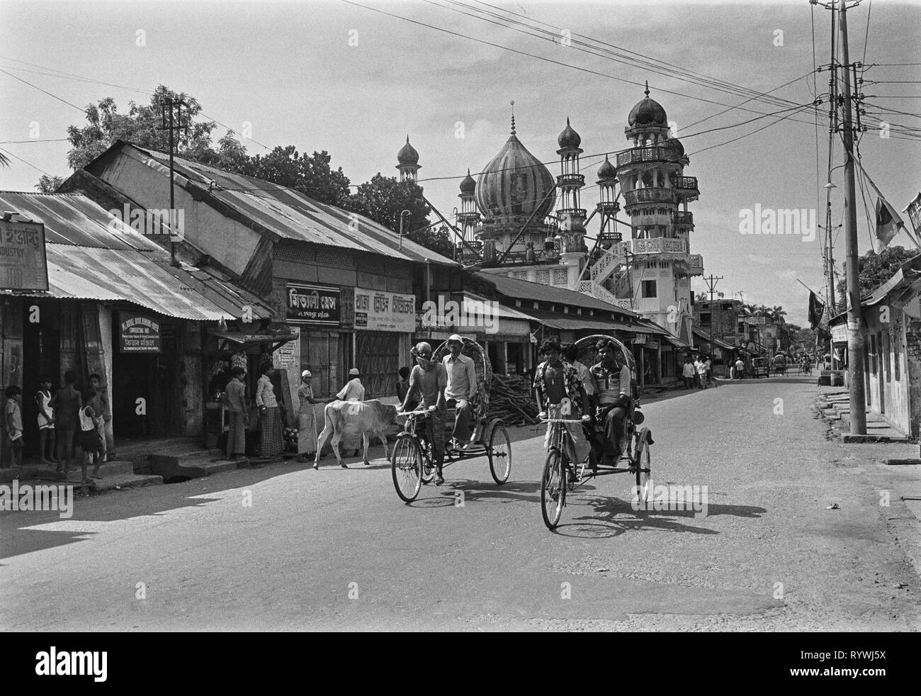 55/32 Nabab Siraj Ud Doula (Rd Moschea Chandanpura Chittagong 1981 Foto Stock
