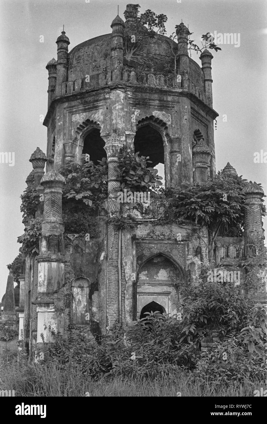 58/1 cimitero britannico Dhaka 1981 Foto Stock