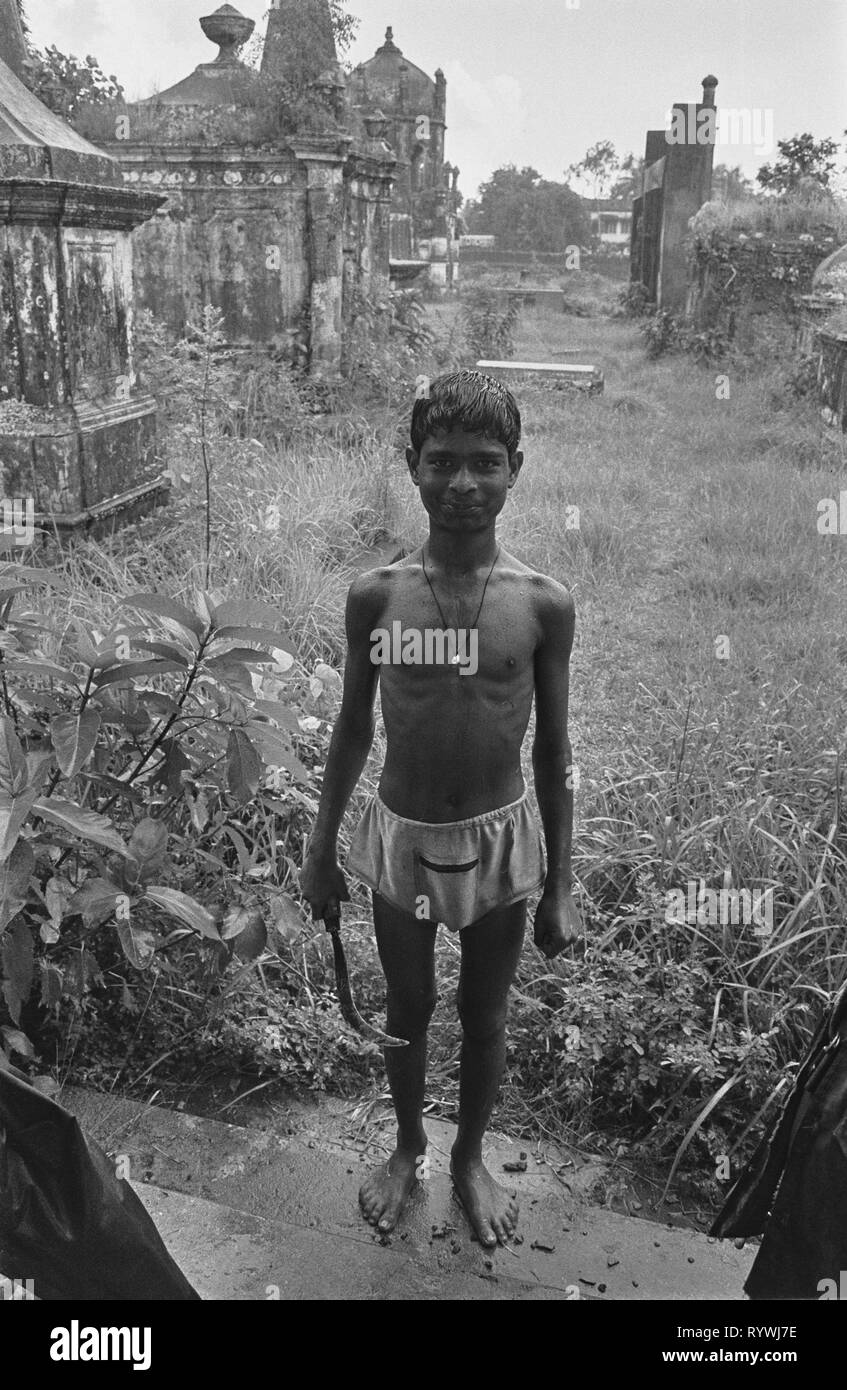 58/15 cimitero britannico Dhaka 1981 Foto Stock