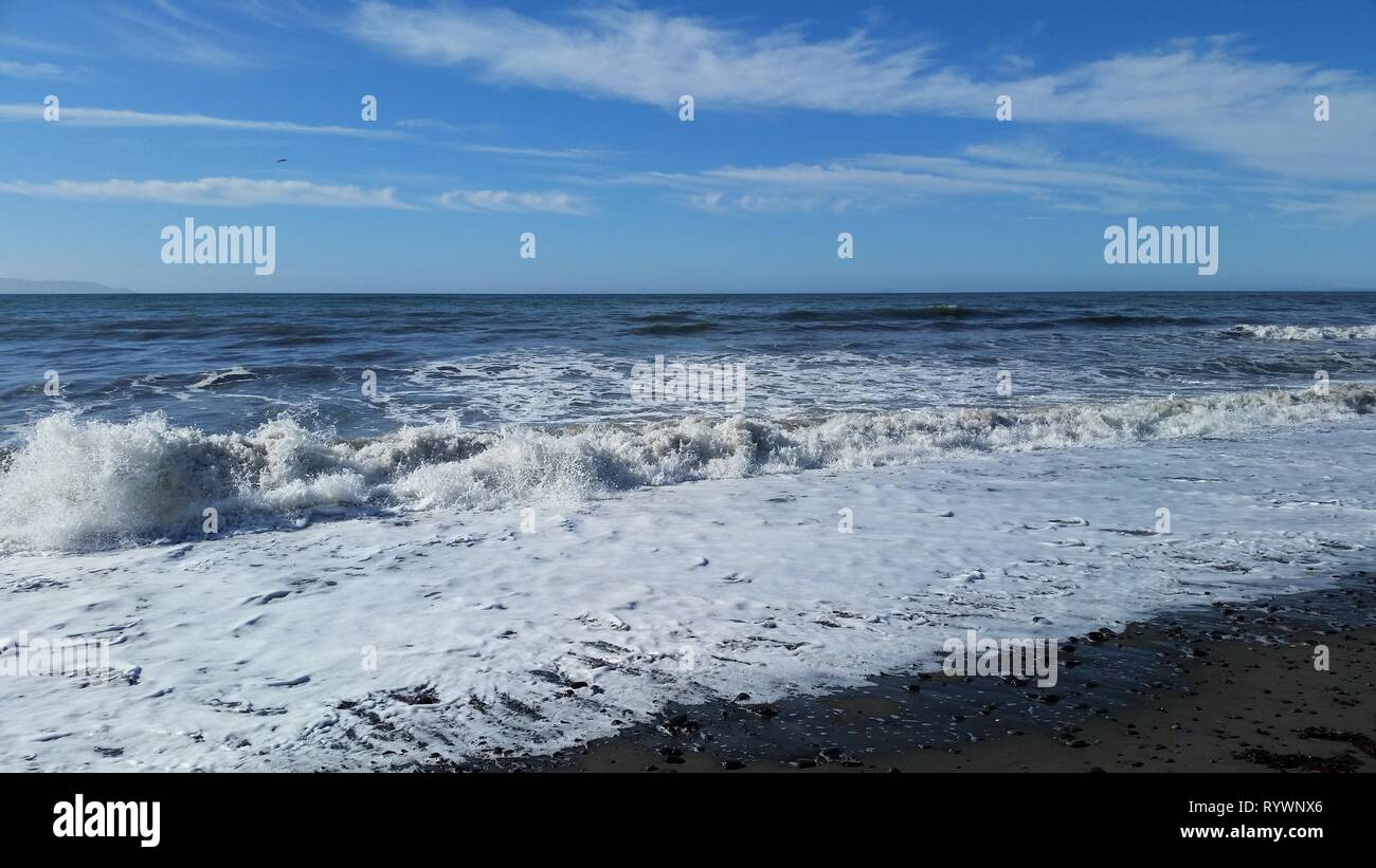 Spiaggia ordinata in Alaska Foto Stock