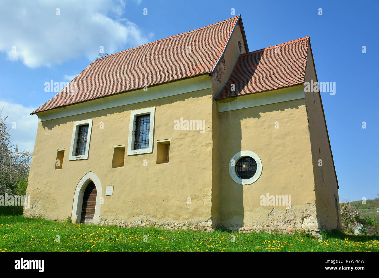 Vecchia chiesa, Hetvehely, Ungheria. Arpad-kori templom, Hetvehely, Magyarorszag. Foto Stock