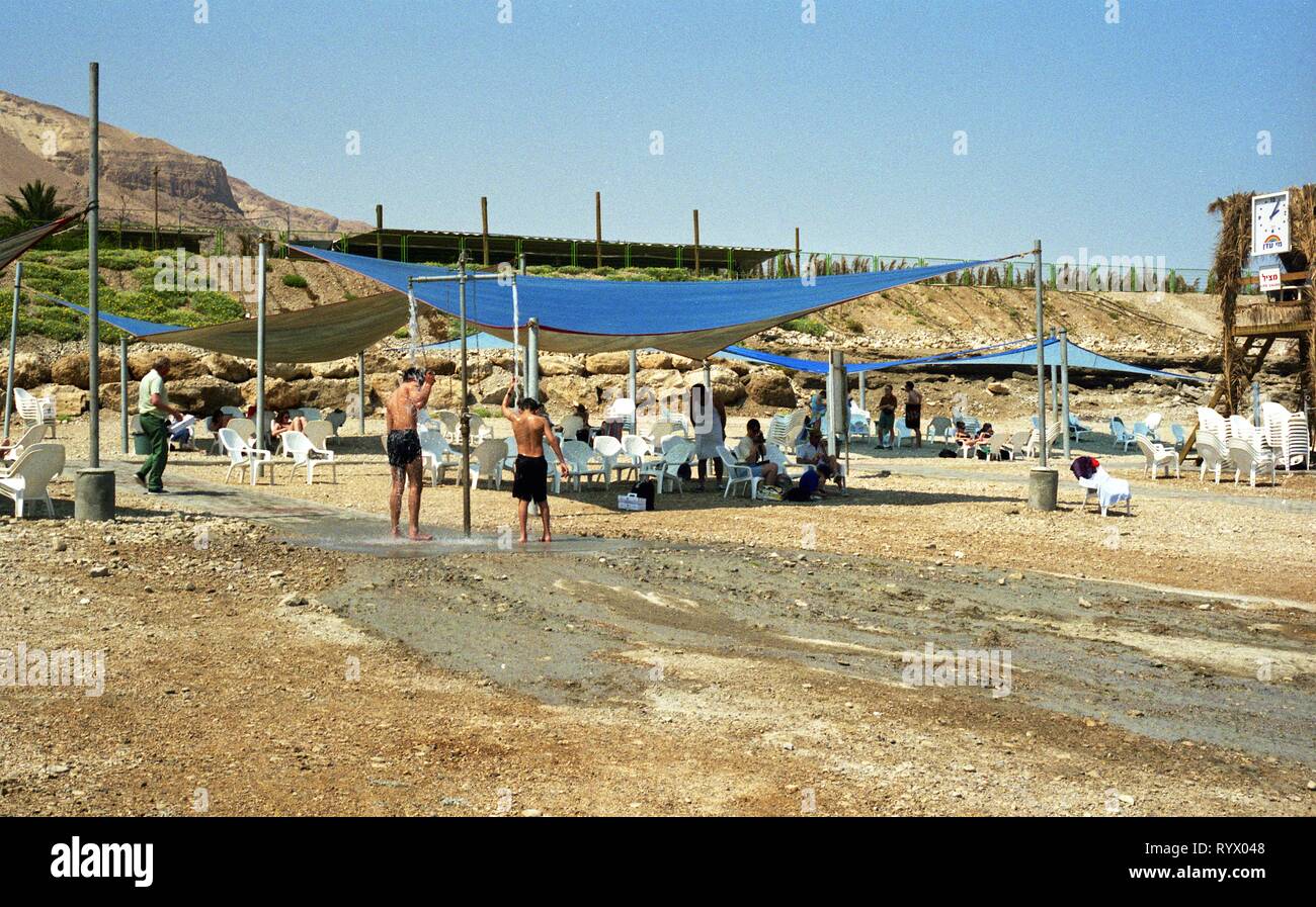 Mar Morto, Israele 1998 Foto Stock