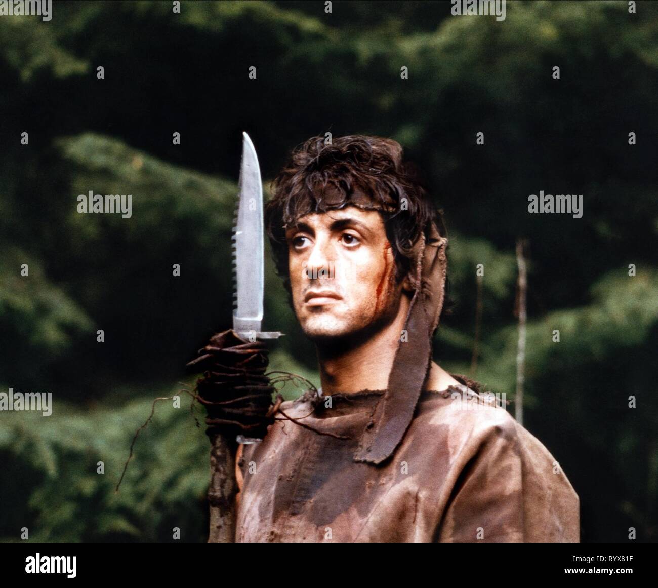 SYLVESTER STALLONE, primo sangue, 1982 Foto Stock