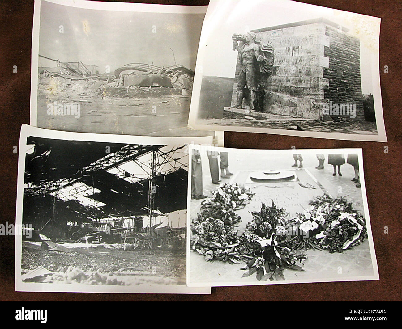 Fotografie personali e cimeli della lotta contro gli americani durante la Seconda Guerra Mondiale. Foto Stock