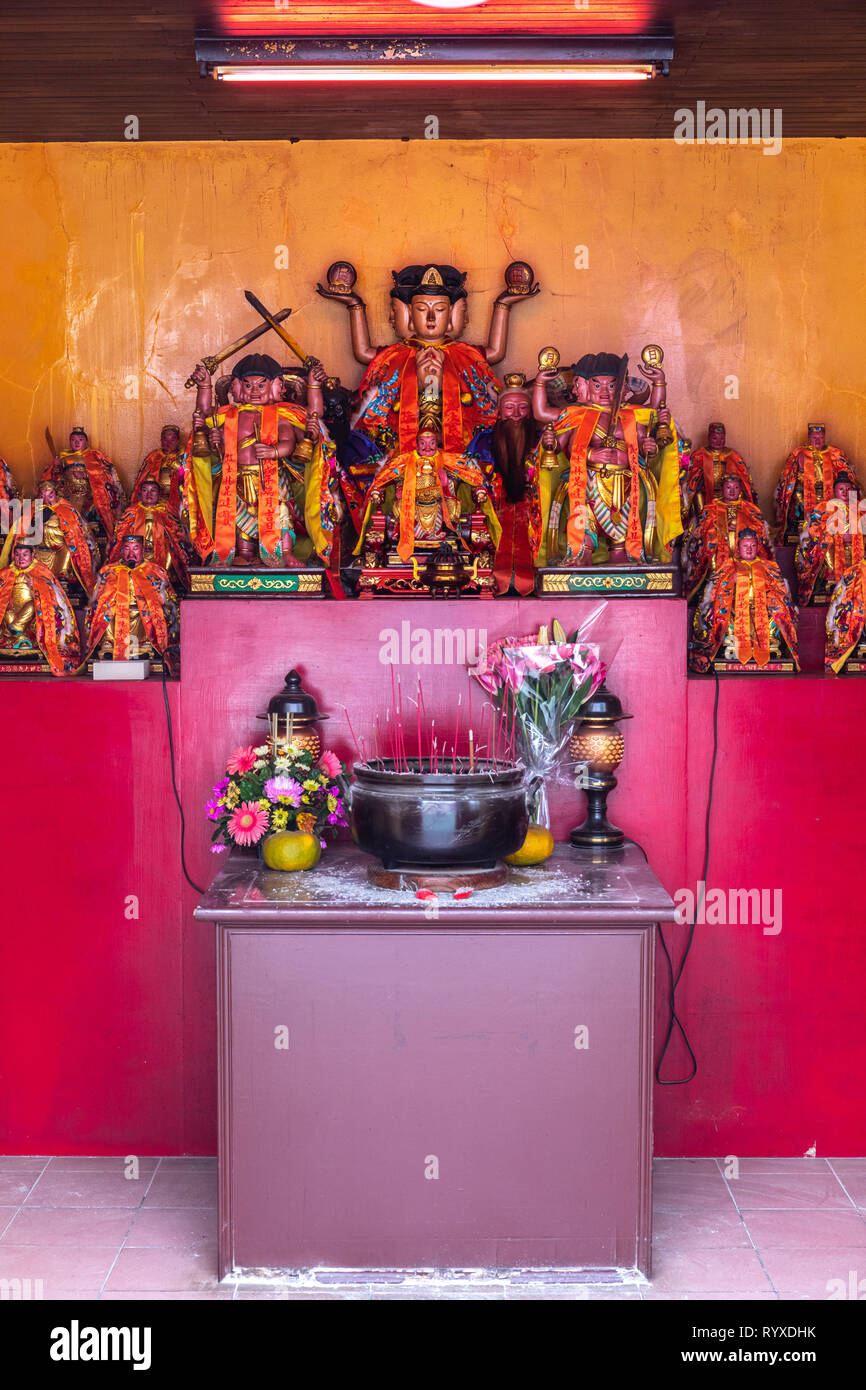 Il tai di sui al santuario di Putian tempio in Hsinchu, Taiwan. Foto Stock