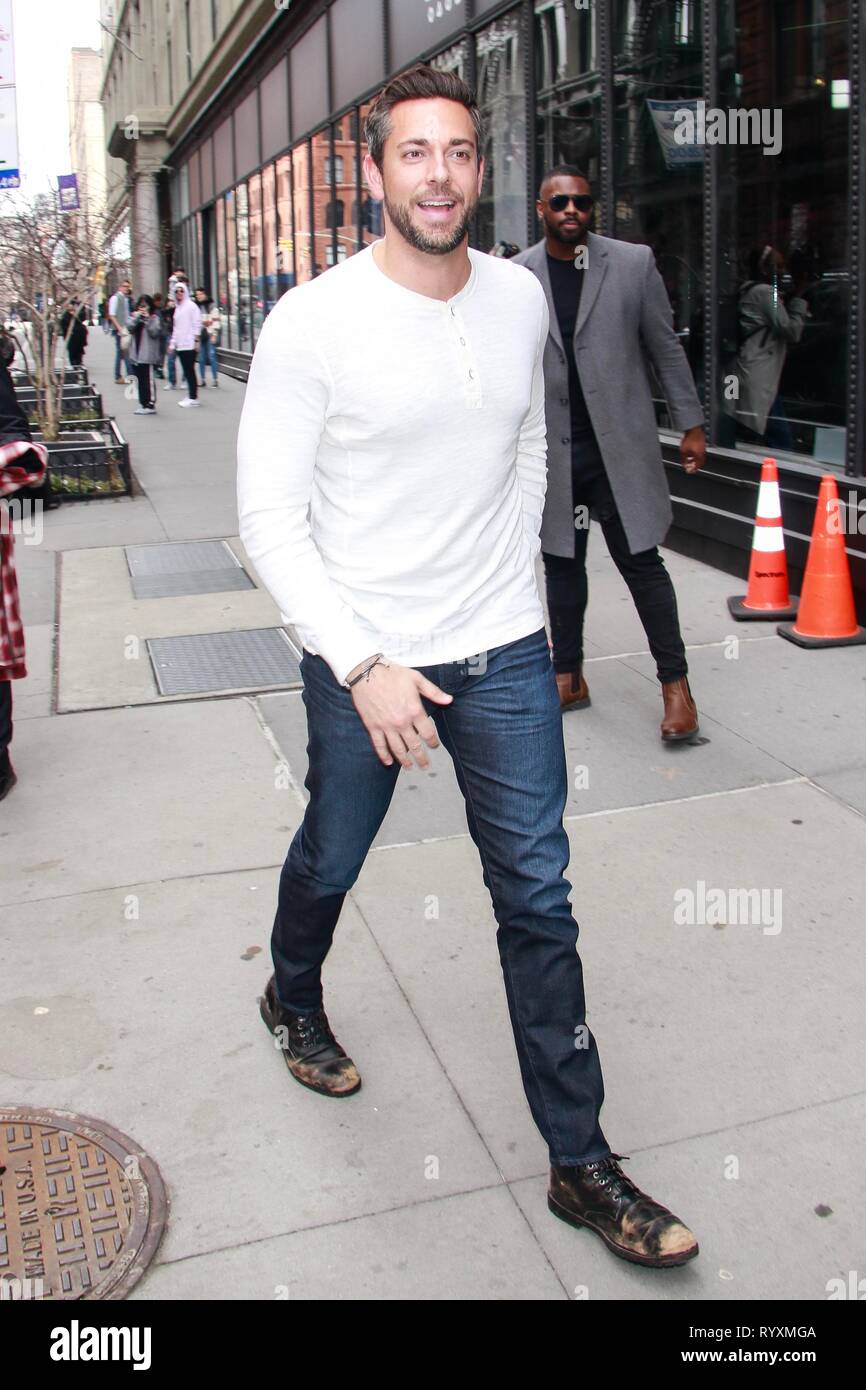 New York, NY, STATI UNITI D'AMERICA. Xv Mar, 2019. Zachary Levi a costruire serie su Marzo 15, 2019 a New York City. Credito: Diego Corredor/media/punzone Alamy Live News Foto Stock