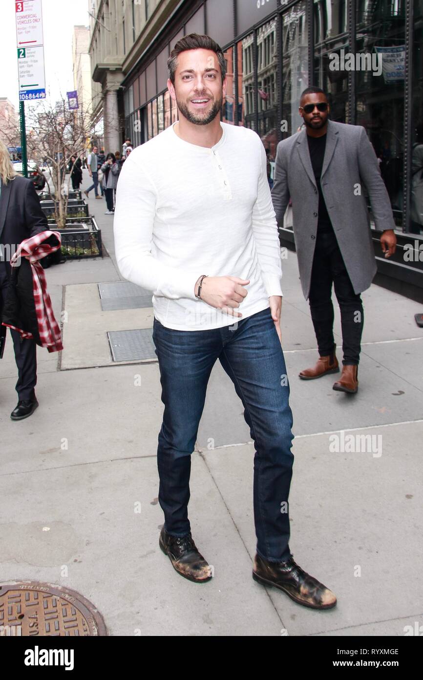 New York, NY, STATI UNITI D'AMERICA. Xv Mar, 2019. Zachary Levi a costruire serie su Marzo 15, 2019 a New York City. Credito: Diego Corredor/media/punzone Alamy Live News Foto Stock