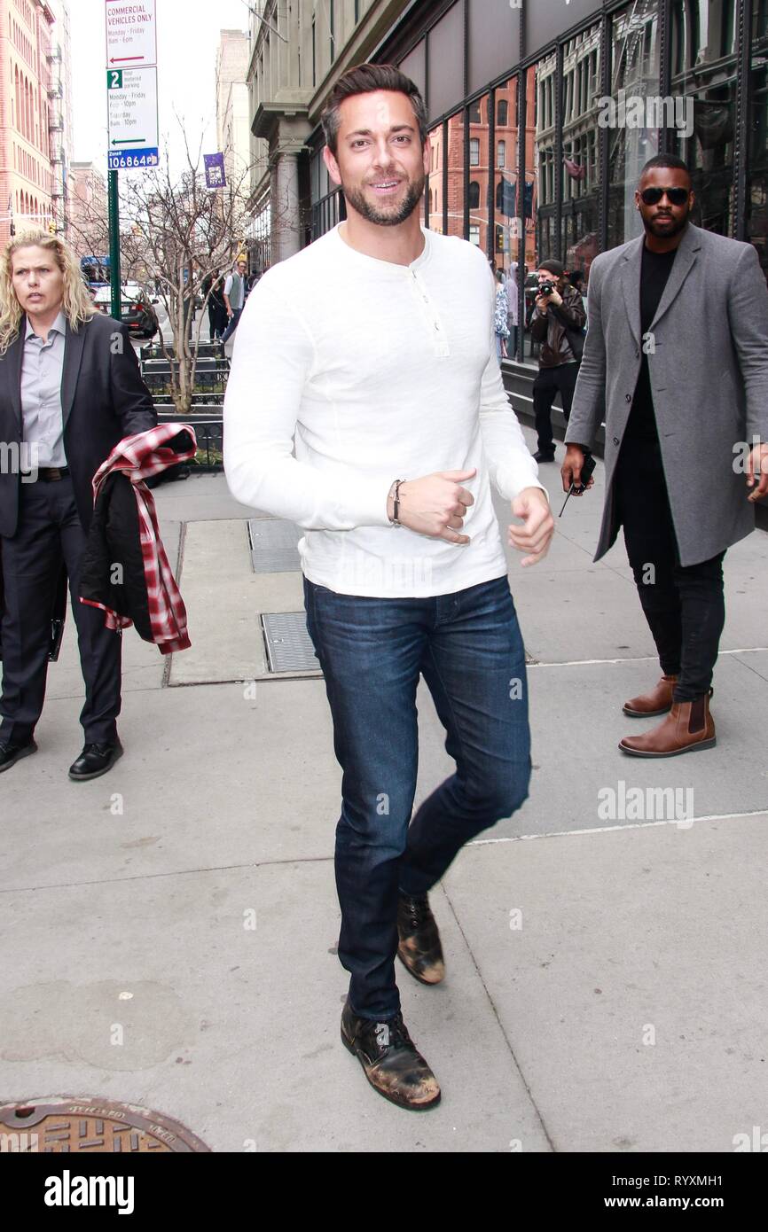 New York, NY, STATI UNITI D'AMERICA. Xv Mar, 2019. Zachary Levi a costruire serie su Marzo 15, 2019 a New York City. Credito: Diego Corredor/media/punzone Alamy Live News Foto Stock