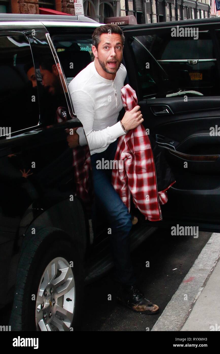 New York, NY, STATI UNITI D'AMERICA. Xv Mar, 2019. Zachary Levi a costruire serie su Marzo 15, 2019 a New York City. Credito: Diego Corredor/media/punzone Alamy Live News Foto Stock