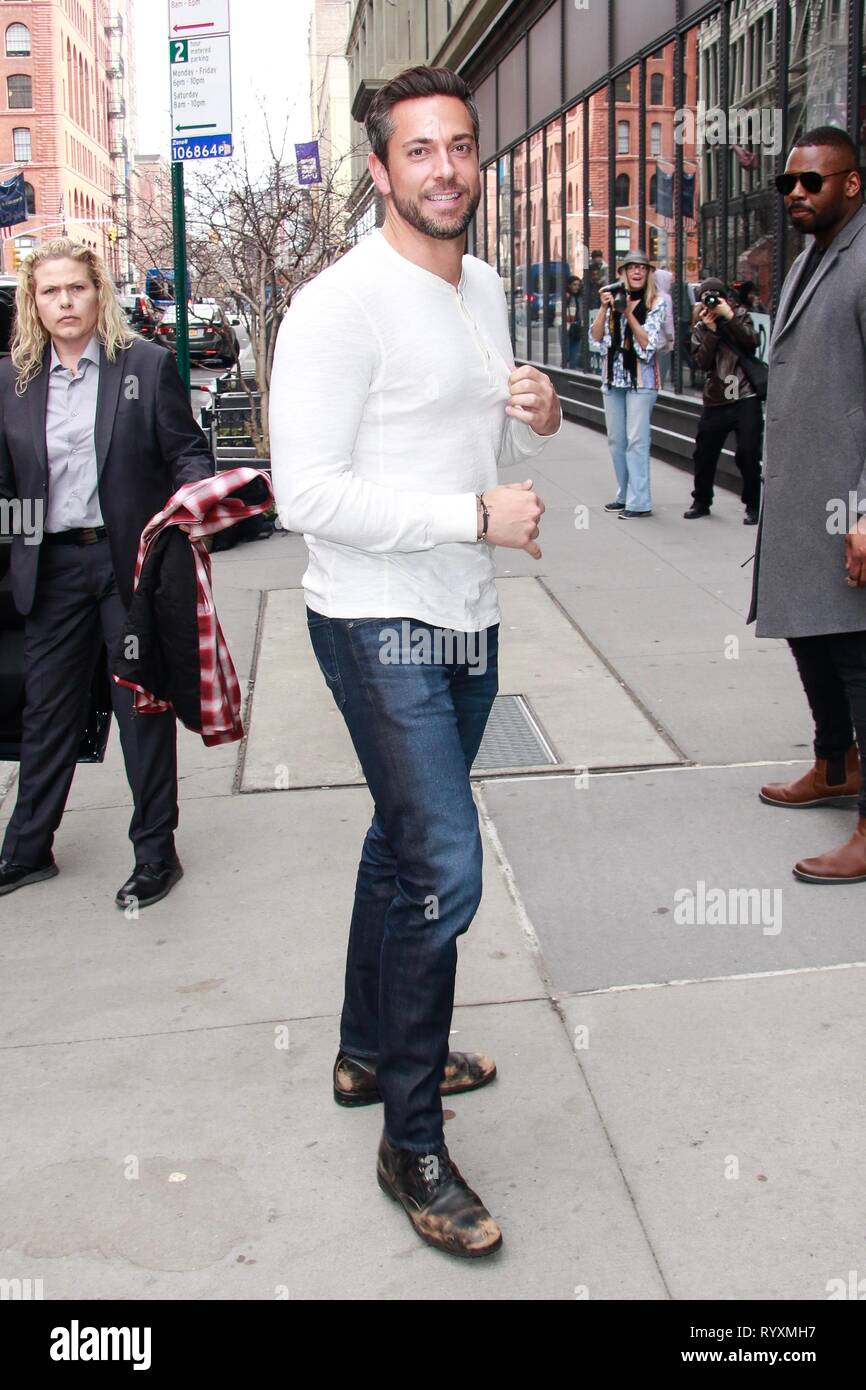 New York, NY, STATI UNITI D'AMERICA. Xv Mar, 2019. Zachary Levi a costruire serie su Marzo 15, 2019 a New York City. Credito: Diego Corredor/media/punzone Alamy Live News Foto Stock