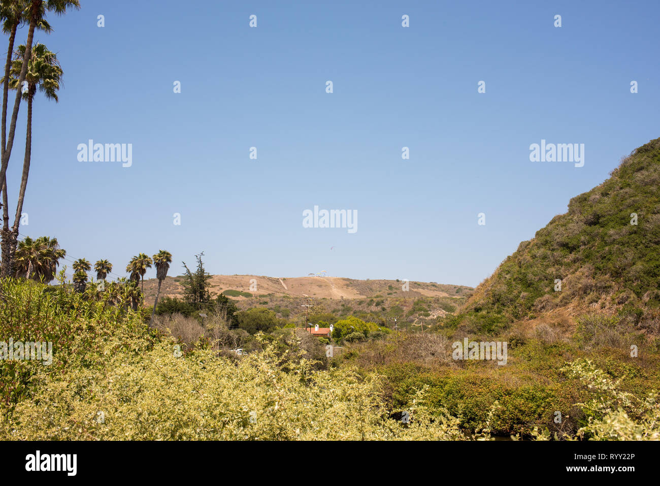 Bella si affacciano su un California unità costiere nei pressi di Santa Barbara in California Foto Stock