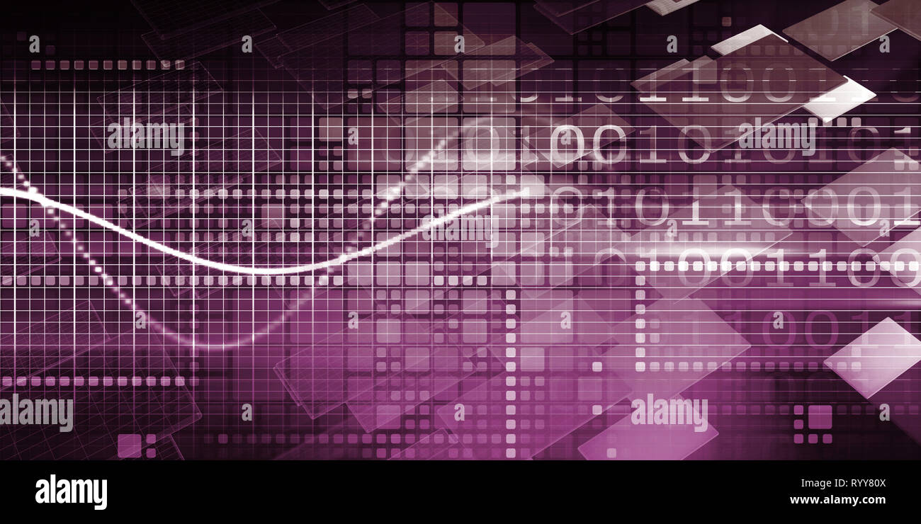 Dati di conoscenze della scienza industria Insights concetto sfondo Foto Stock