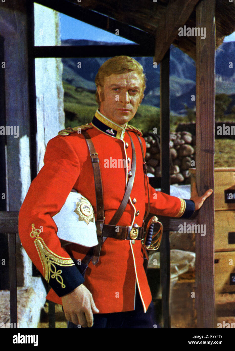 MICHAEL CAINE, ZULU, 1964 Foto Stock