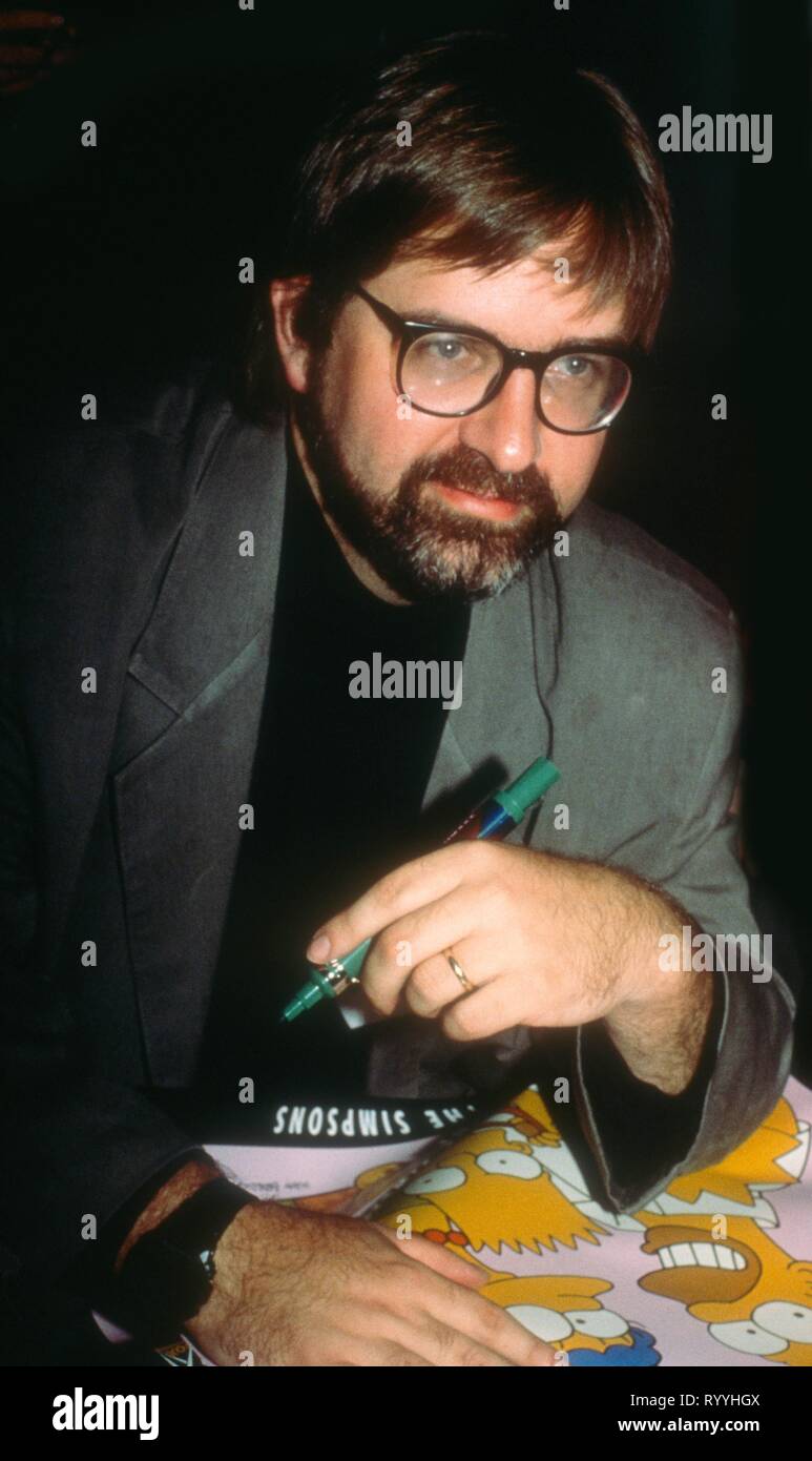 Matt Groening 1990 foto da John Barrett/il PHOTOlink Foto Stock